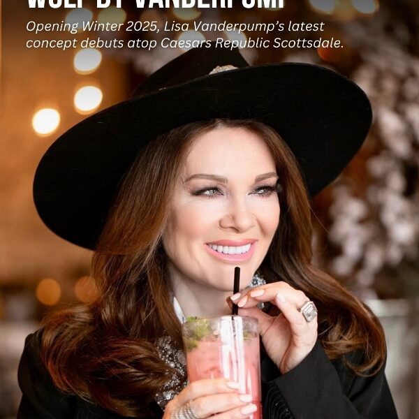 A woman enjoying a shake while wearing a black hat, with a relaxed smile and a casual outfit in an outdoor setting. Featured in Scottsdale Lifestyle Magazine.